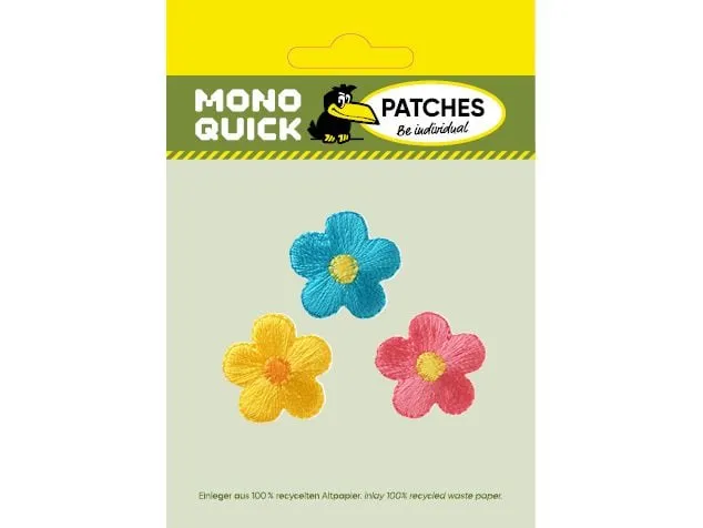 Mono-Quick Applikation 3Blüten assort. | Mono-Quick 1 Stück