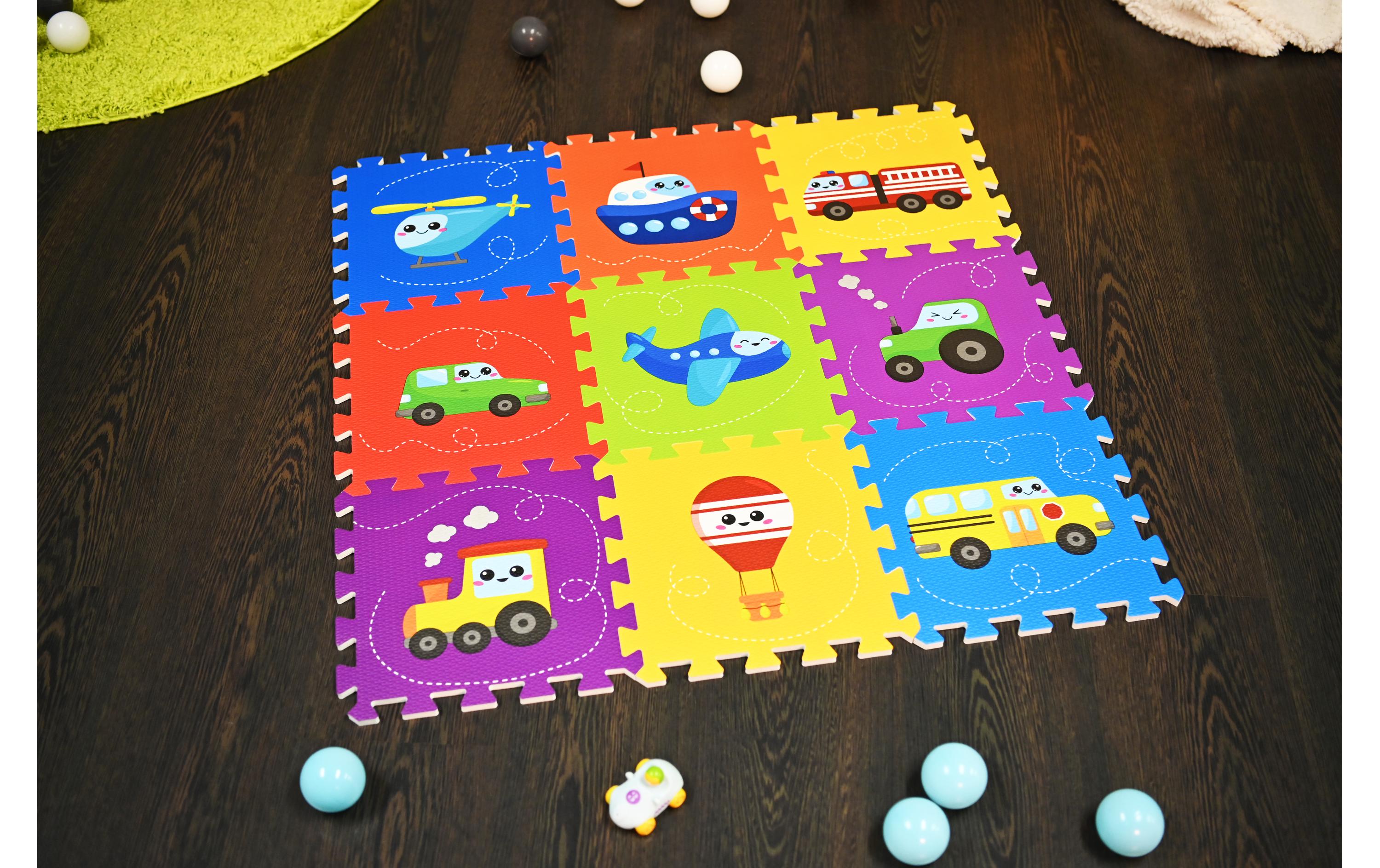 Knorrtoys Puzzlematte Fahrzeuge 9-teilig