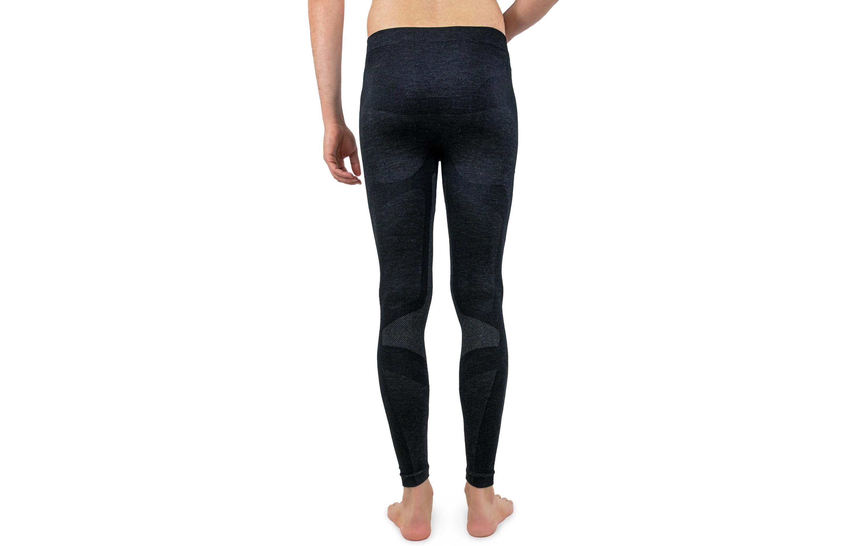 Merino & More Herren Funktionsunterhose lang XL, Schwarz