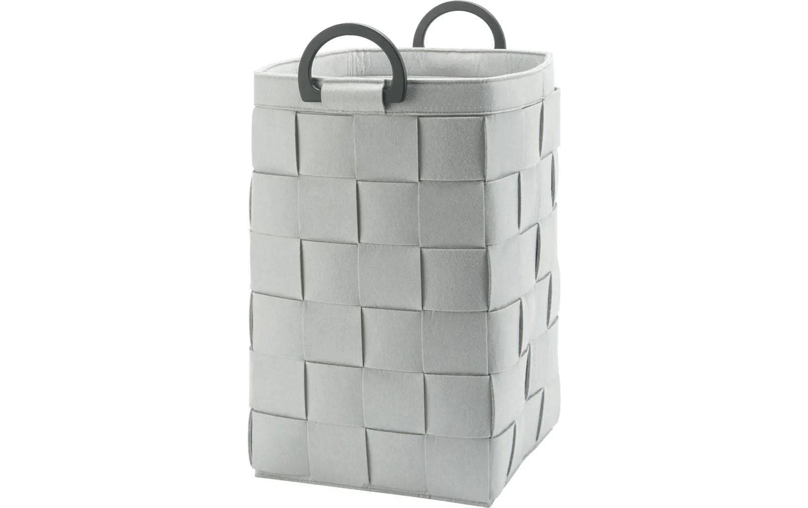 Aquanova Wäschekorb Dix 66 l, Silbergrau