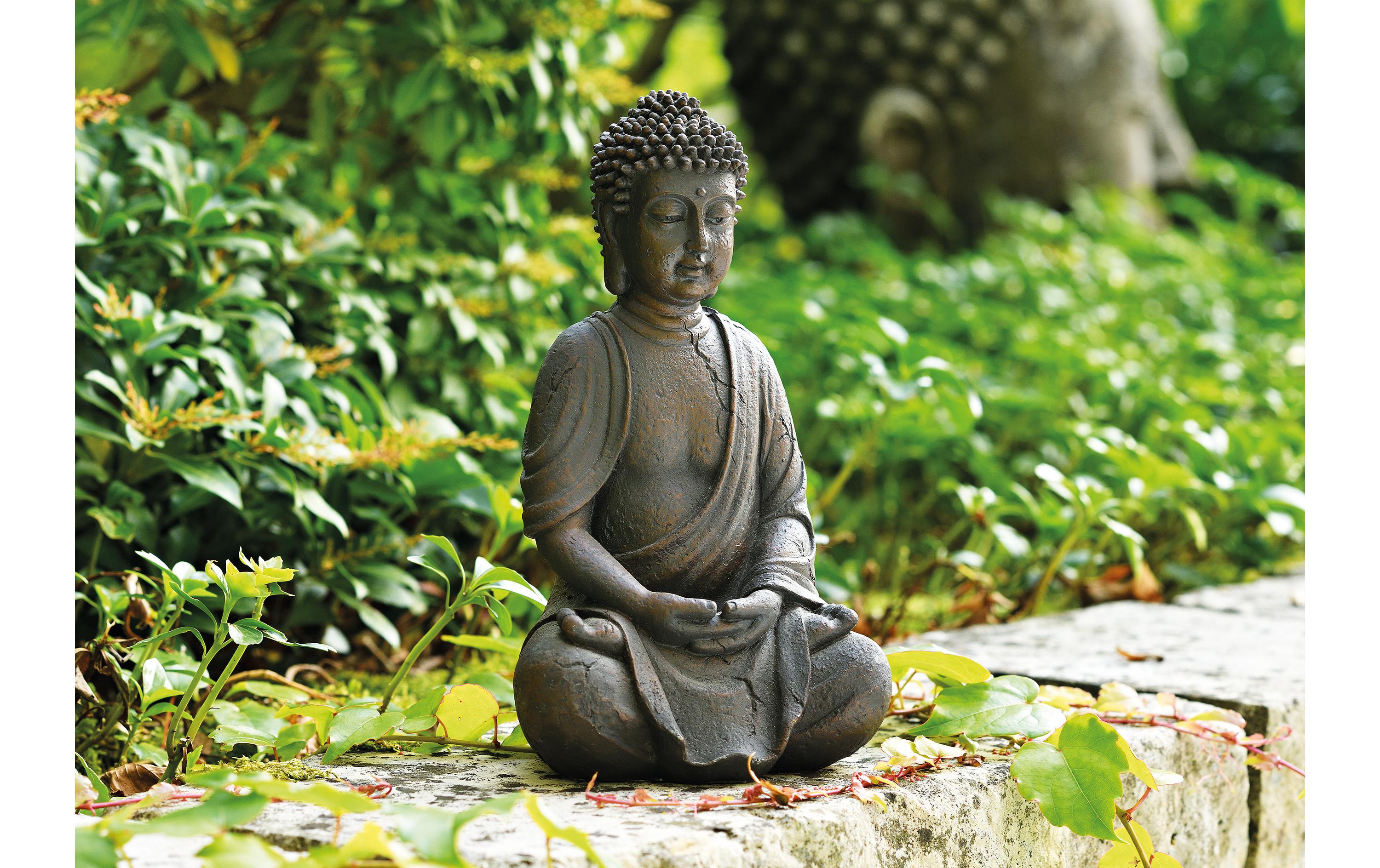 G. Wurm Dekofigur Buddha sitzend 25 cm