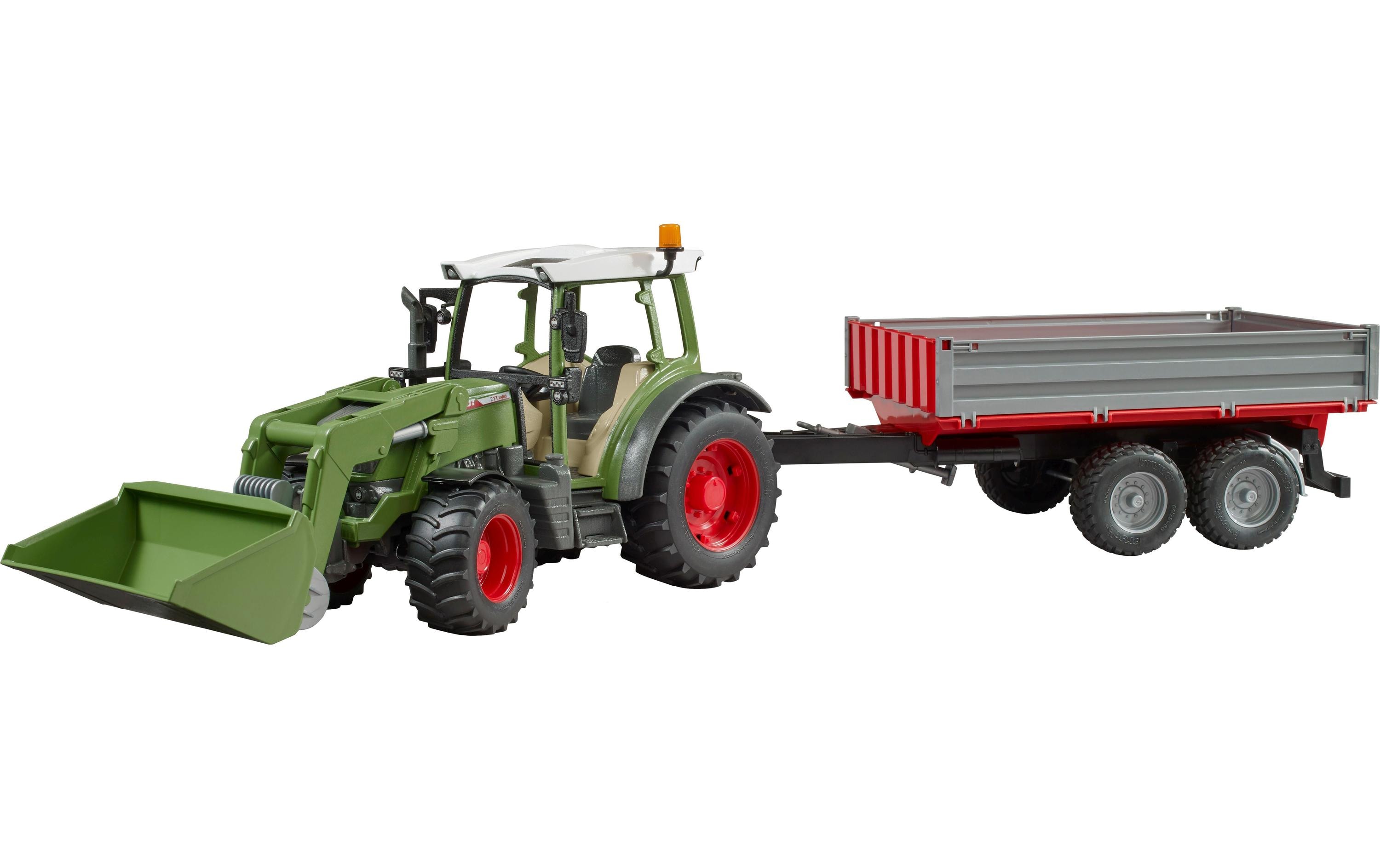 Bruder Spielwaren Track Builder Fendt Vario 211 mit Frontlader