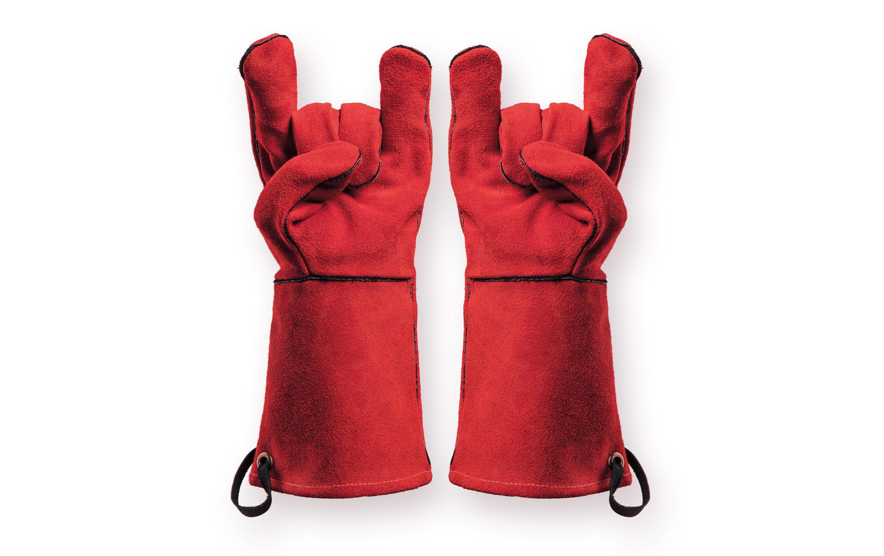 Feuermeister Grillhandschuh Premium BBQ Rot, Grösse 12