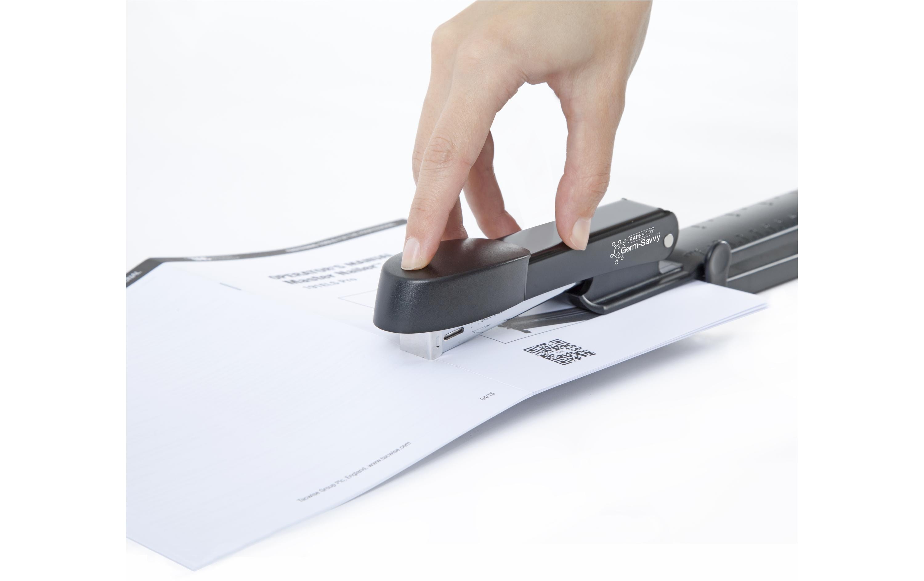 Rapesco Manta Ray Heftgerät Schwarz - 20 Blatt Kapazität Mit 105 Klammern