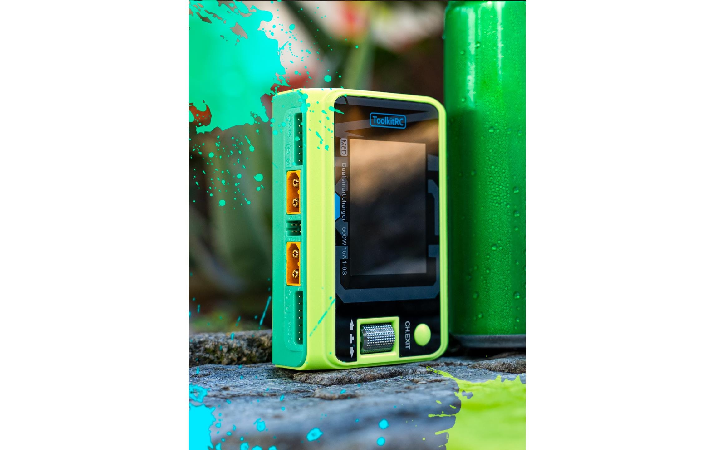 ToolkitRC Dual-Ladegerät M6D Mojito-Green, 1-6S, 500W ToolkitRC Dual-Ladegerät M6D Mojito-Green, 1-6S, 500W