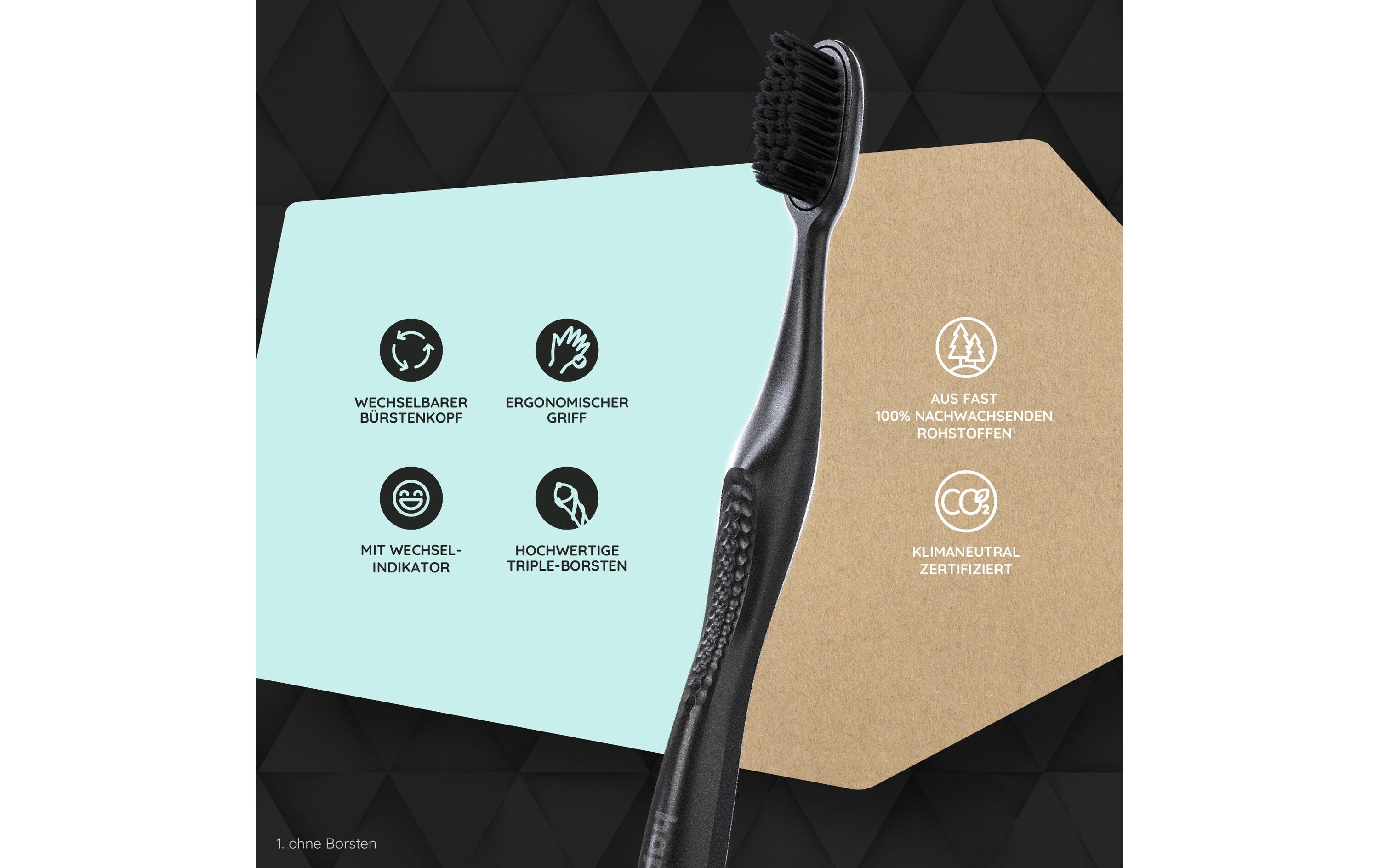 happybrush Handzahnbürste Eco Change Medium