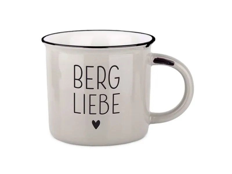 Grafik Werkstatt Vintage Becher Bergglück Bergliebe Grafik Werkstatt Vintage Becher Bergglück Bergliebe