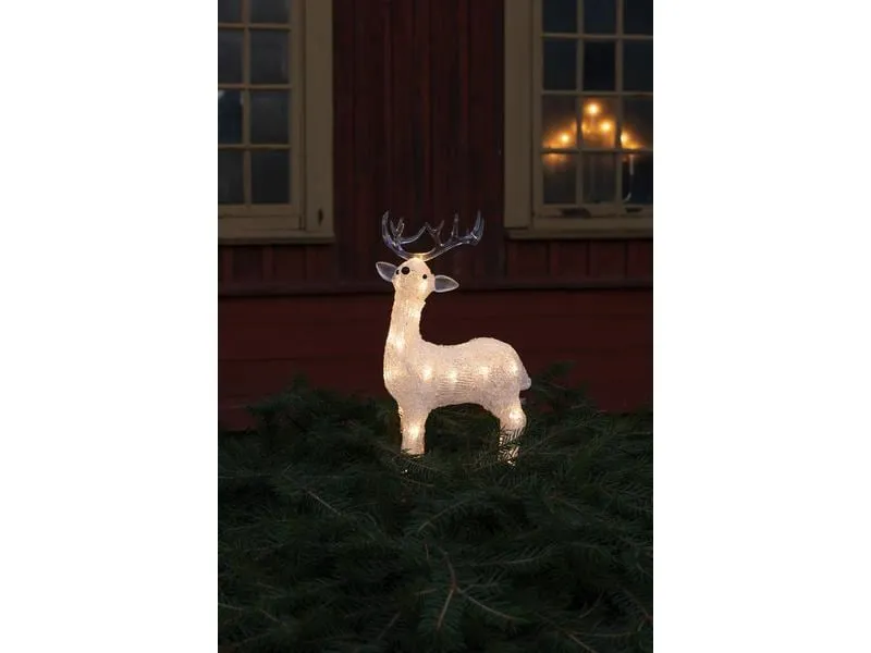 Konstsmide LED-Figur Acryl Rentier, 31.5 cm, Klar Konstsmide LED-Figur Acryl Rentier, 31.5 cm, Klar