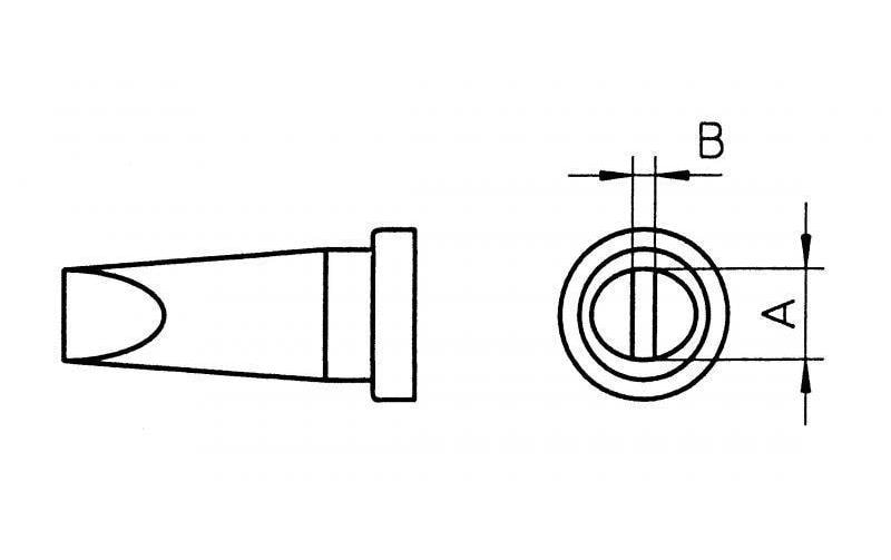 Weller Lötspitze LT B Meisselform 2.4 mm