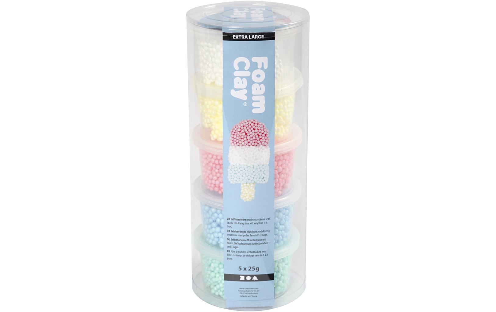 Creativ Company Modellier-Set Foam Clay Extra Large 5-teilig