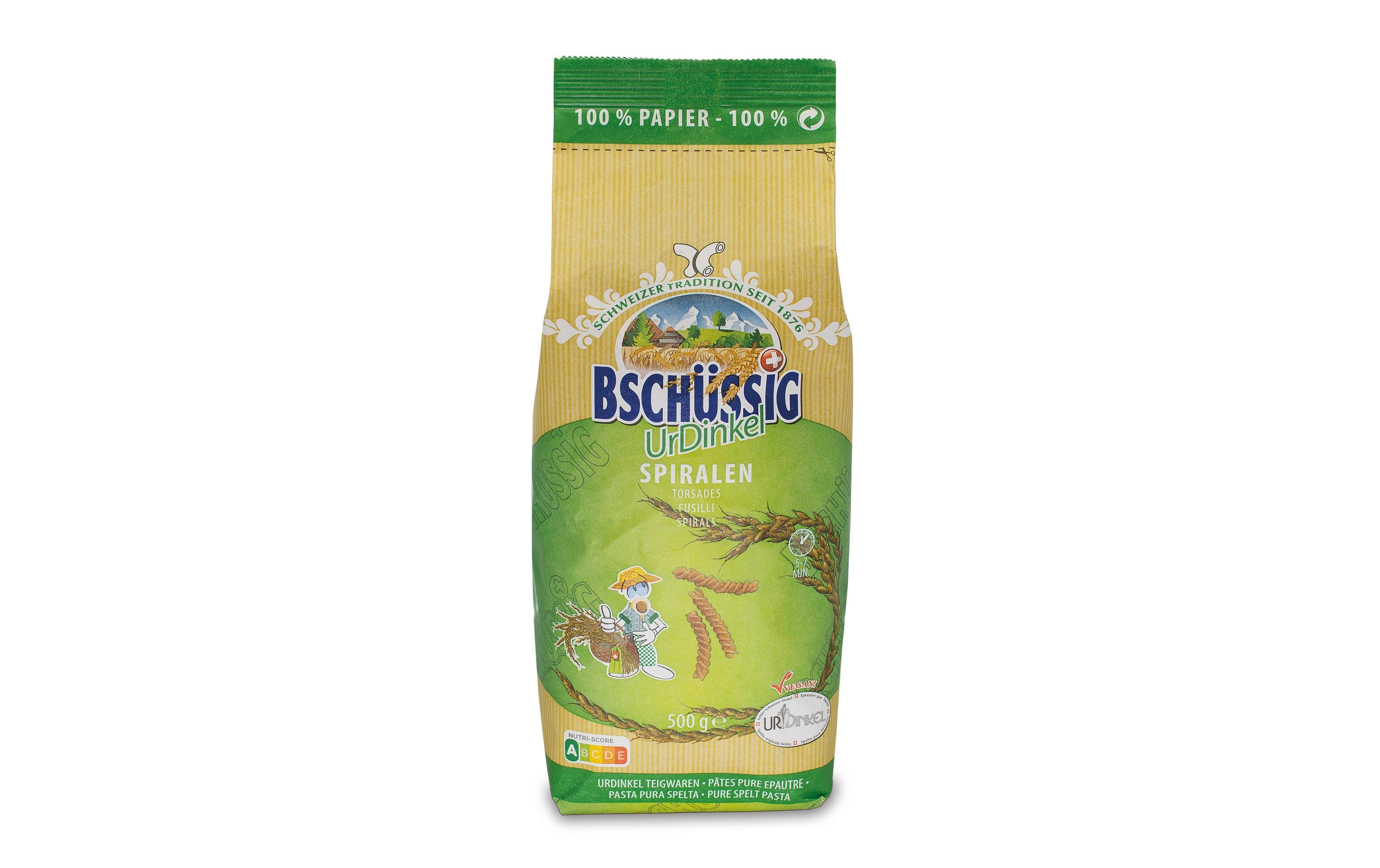 Bschüssig Teigwaren UrDinkel Spiralen 500 g