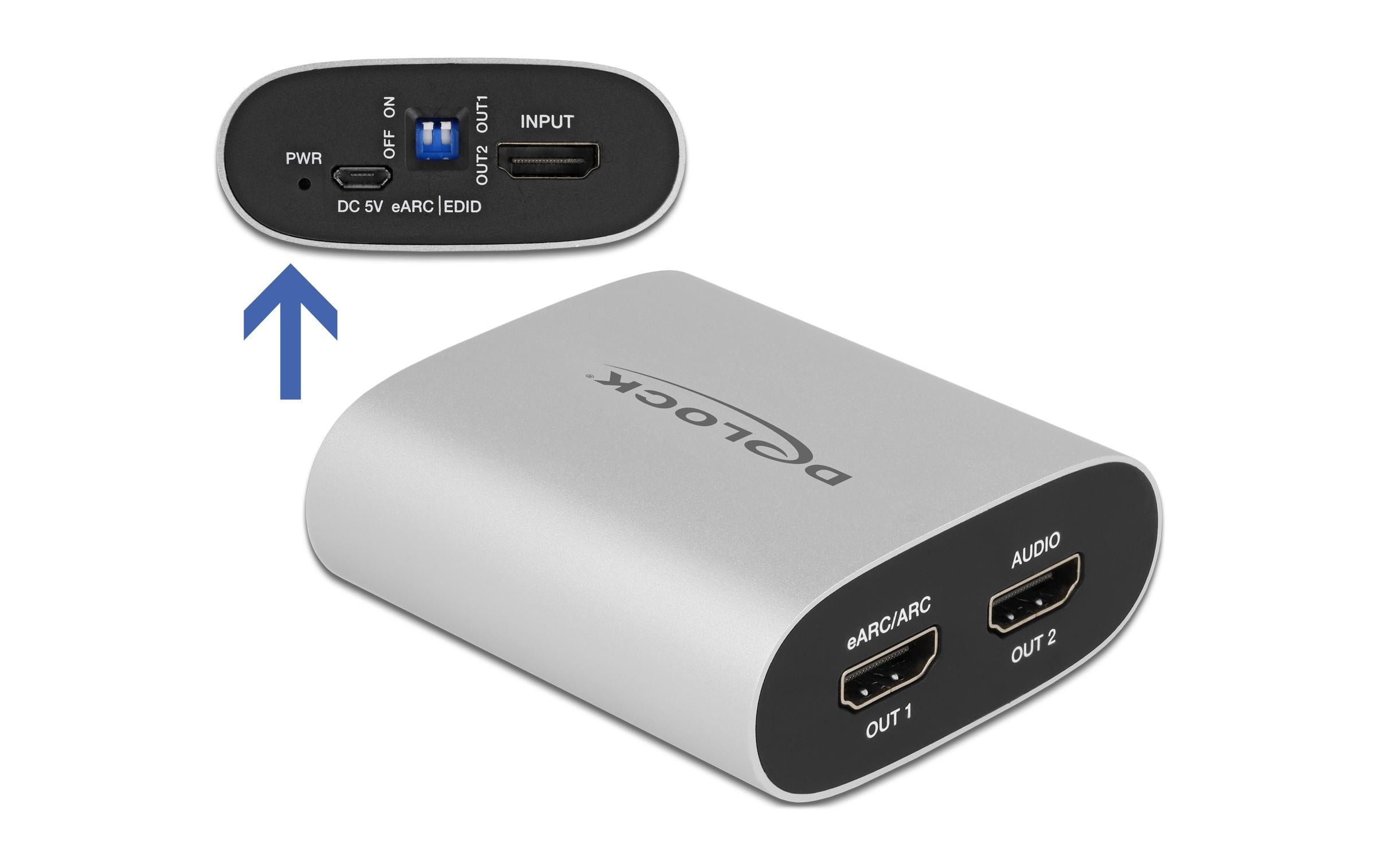 Delock Audio Extraktor HDMI HD 4K 60 Hz mit eARC