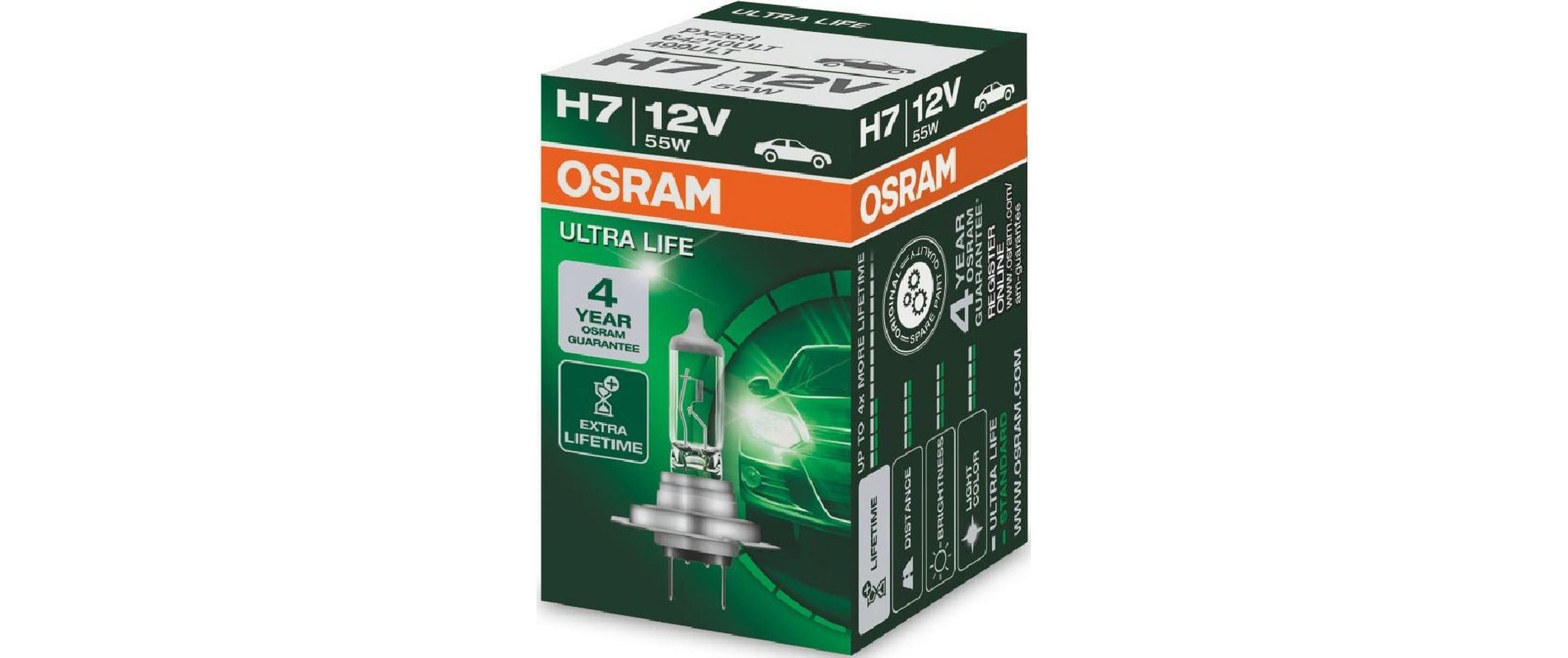 OSRAM Glühlampe H7 ULTRA LIFE 12V 55W PX26d PKW OSRAM Glühlampe H7 ULTRA LIFE 12V 55W PX26d PKW