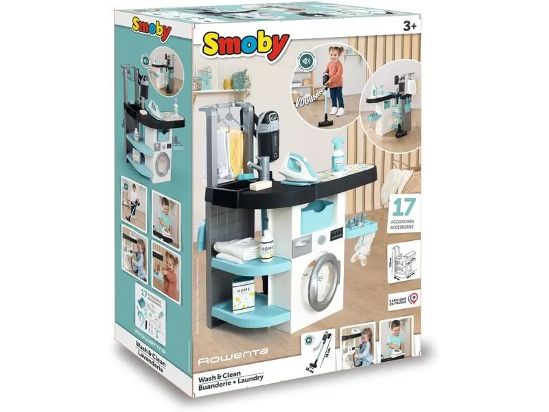 Smoby Spiel-Haushaltsgerät Rowenta Wash and Clean Smoby Spiel-Haushaltsgerät Rowenta Wash and Clean