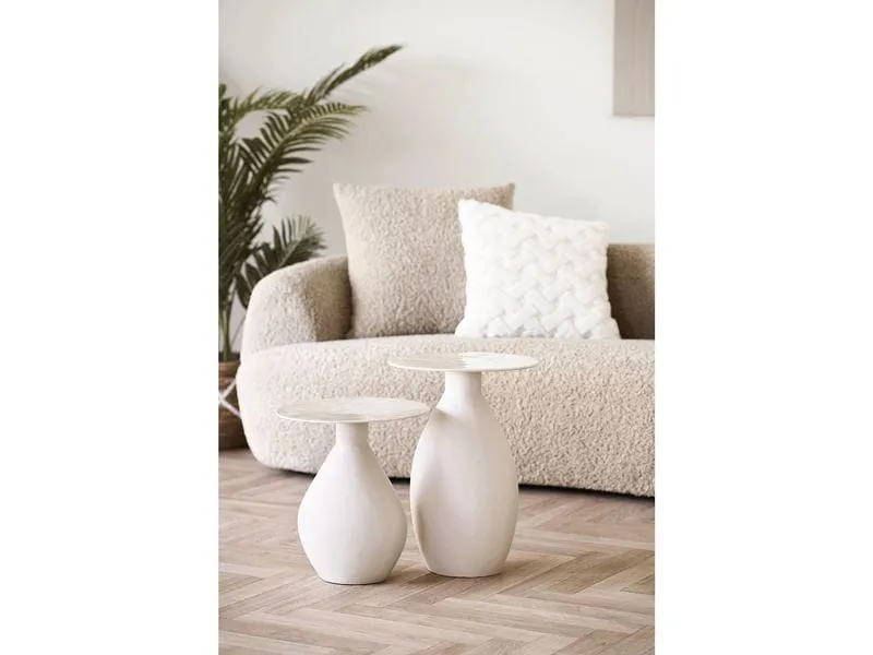 House Nordic Beistelltisch Calais, ø 36 x 50 cm, Off-White House Nordic Beistelltisch Calais, ø 36 x 50 cm, Off-White
