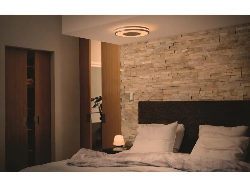 Philips Hue White Amb. Being Deckenleuchte silber 2400 lm + Dimmer
