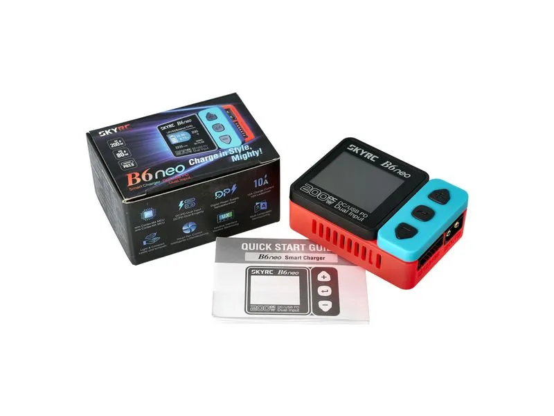 SKYRC Ladegerät B6neo, 200W DC, 1-6S Blau/Rot SKYRC Ladegerät B6neo, 200W DC, 1-6S Blau/Rot