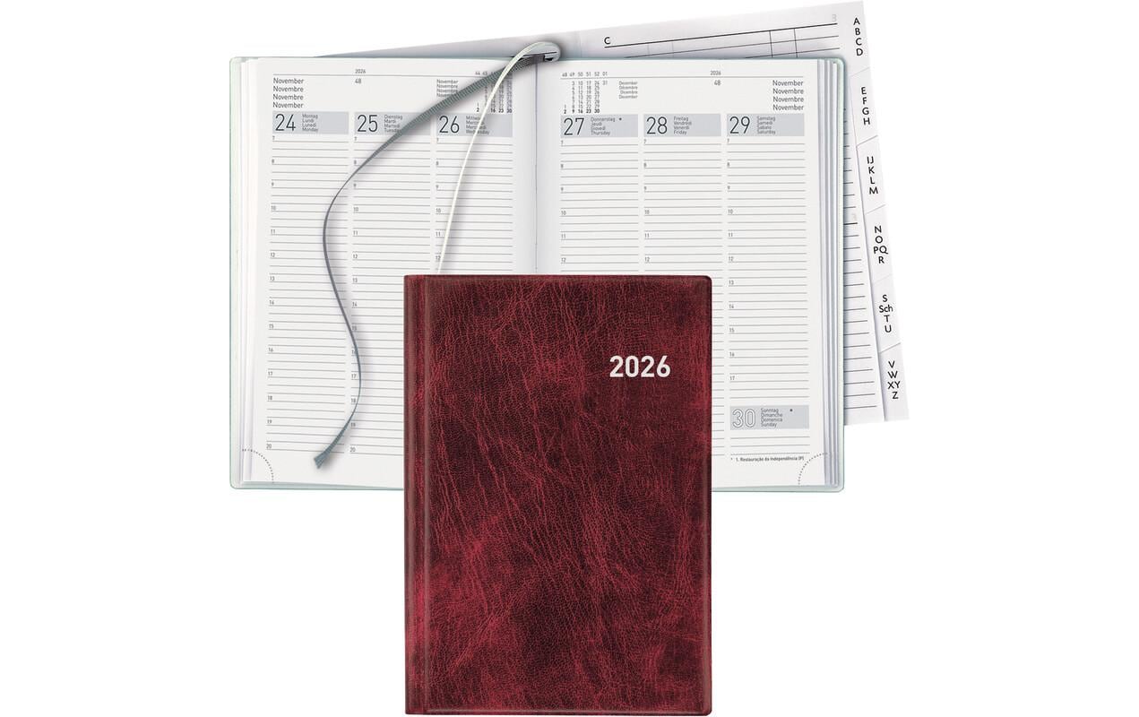 Biella Geschäftsagenda Terminia Schwarz, 14.5 x 20.5 cm