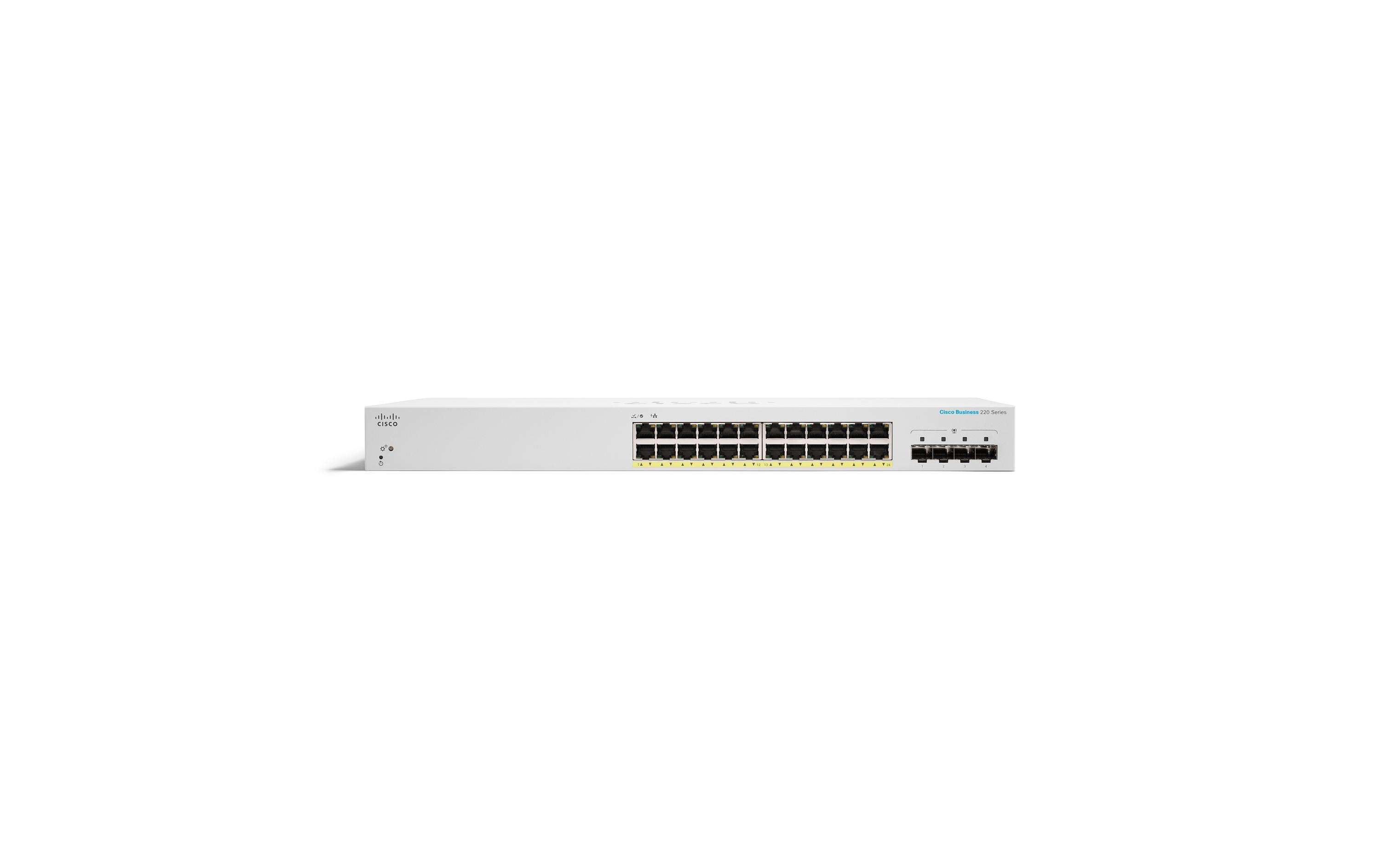 Cisco PoE+ Switch CBS220-24FP-4G 28 Port