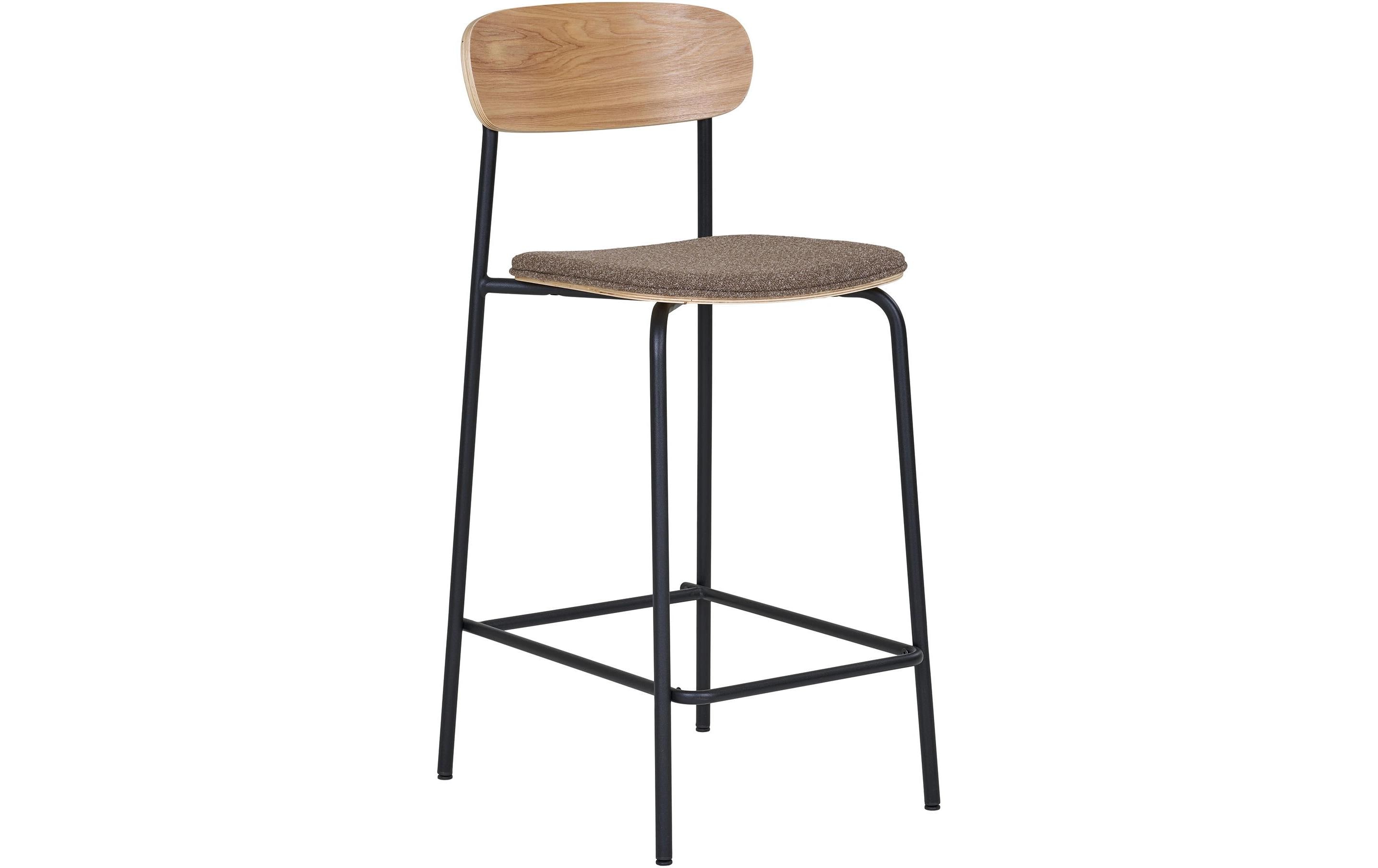 House Nordic Barhocker Estepona 2 Stück, Braun