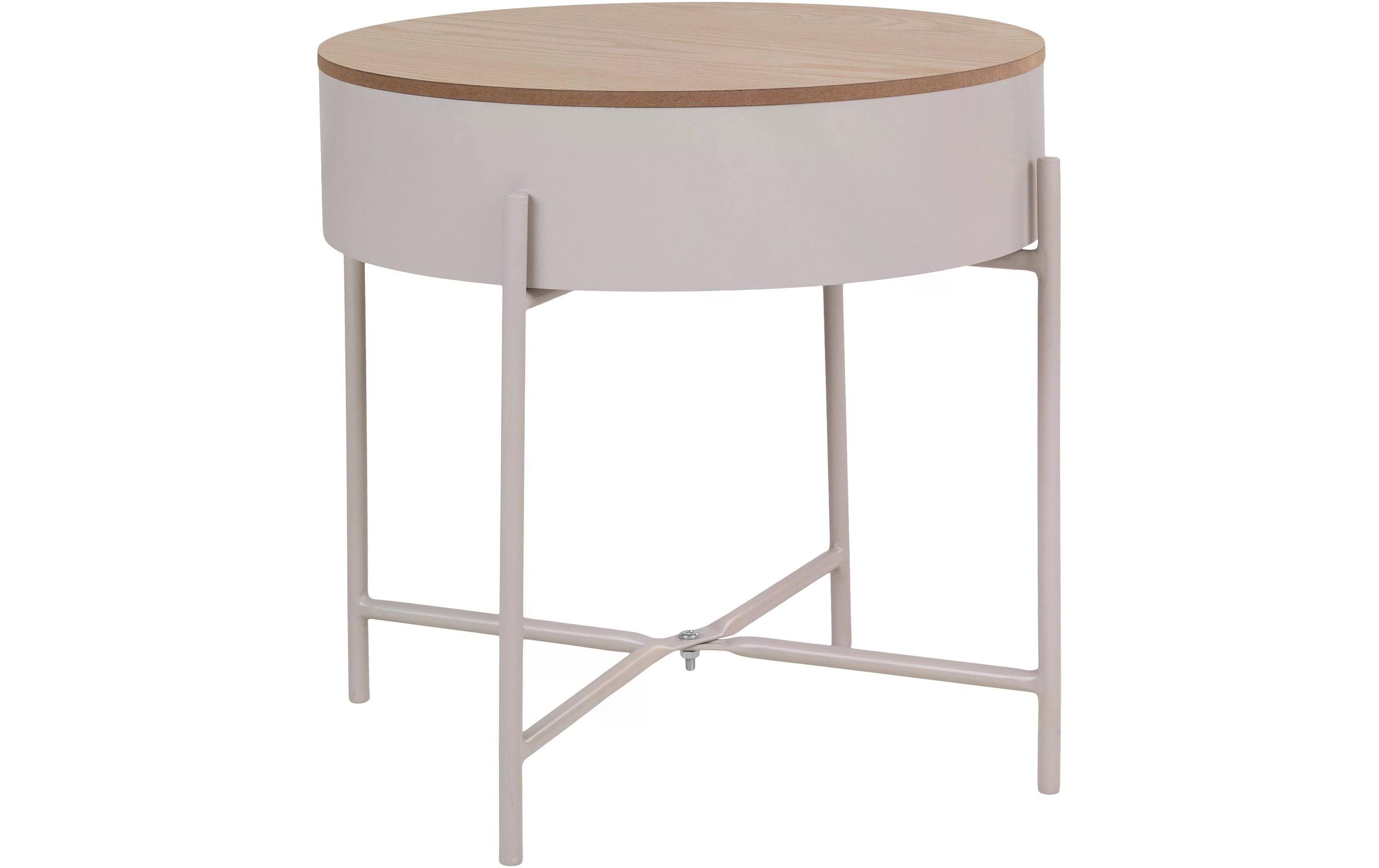House Nordic Beistelltisch Sisco Beige/Hellgrau