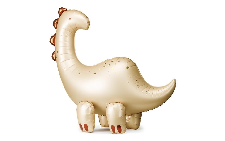 Partydeco Folienballon Brontosaurus, Beige, 91 x 85 cm, 1 Stück