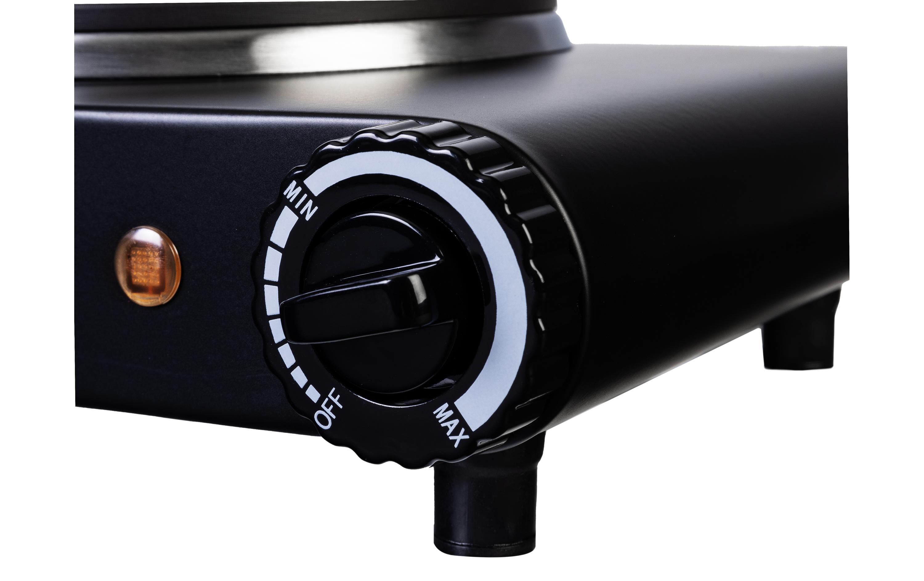 FURBER Doppelkochplatte Schwarz, 1500 W / 1000 W