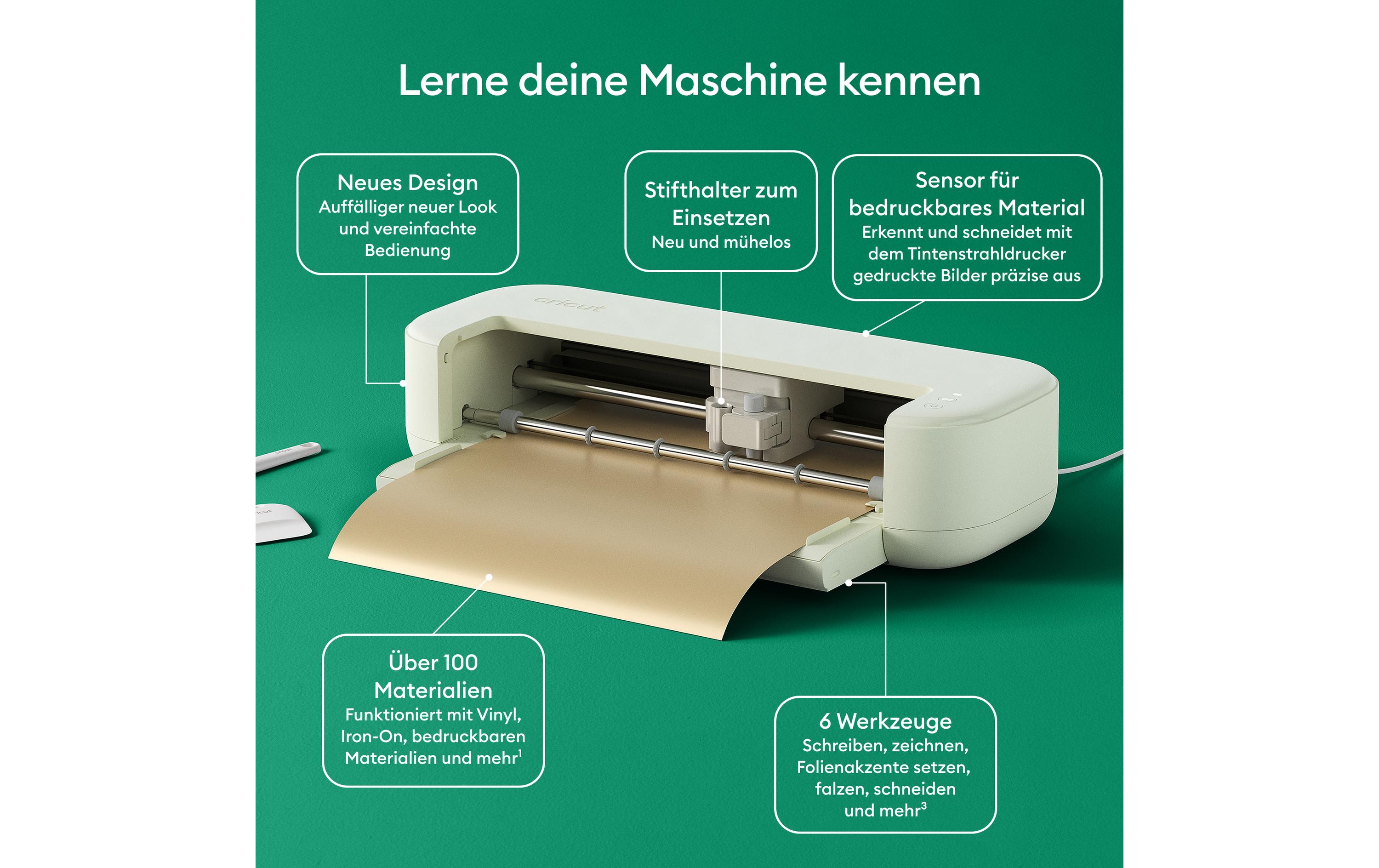 Cricut Schneideplotter Cricut Explore + Essential-Bundle, Beige