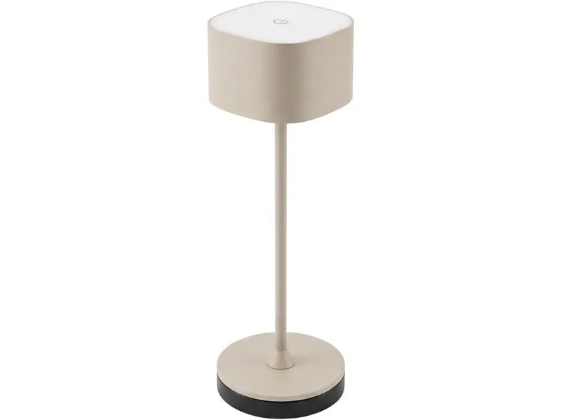 COCON Tischleuchte mit Ladestation, Romantico, Beige COCON Tischleuchte mit Ladestation, Romantico, Beige