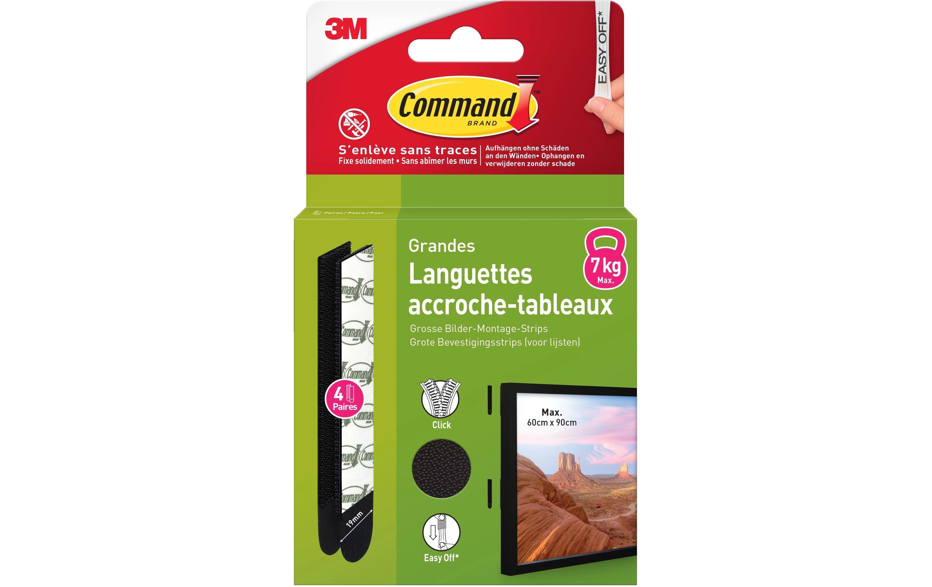 Command Klebepad Command L, 4 Stück, Schwarz Command Klebepad Command L, 4 Stück, Schwarz