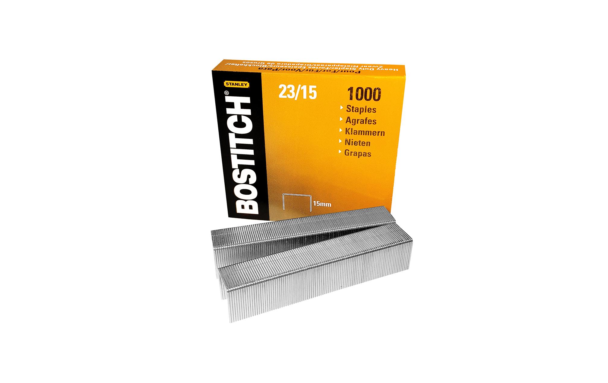 Bostitch Heftklammer 23-15-1M 15 mm, 1 Pack à 1000 Klammern