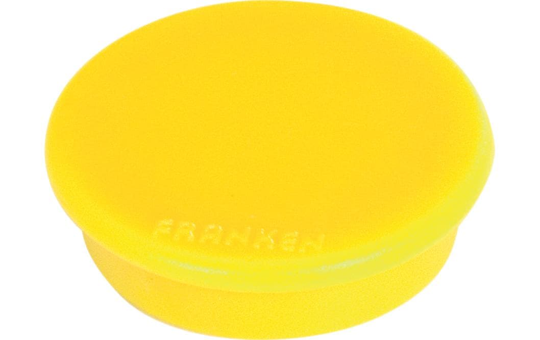 Franken Haftmagnet Ø 24 mm, 10 Stück, Gelb