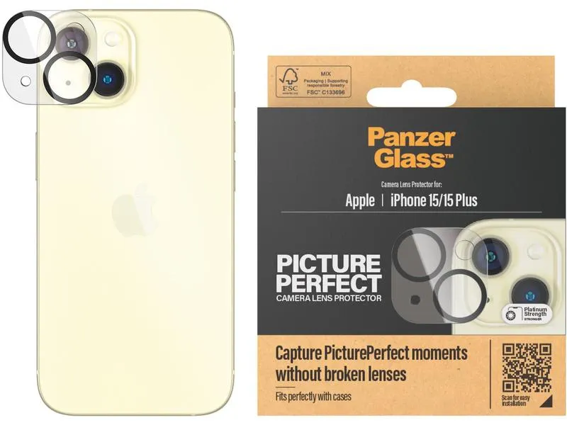Panzerglass Camera Protector Apple iPhone 15 / 15 Plus Panzerglass Camera Protector Apple iPhone 15 / 15 Plus