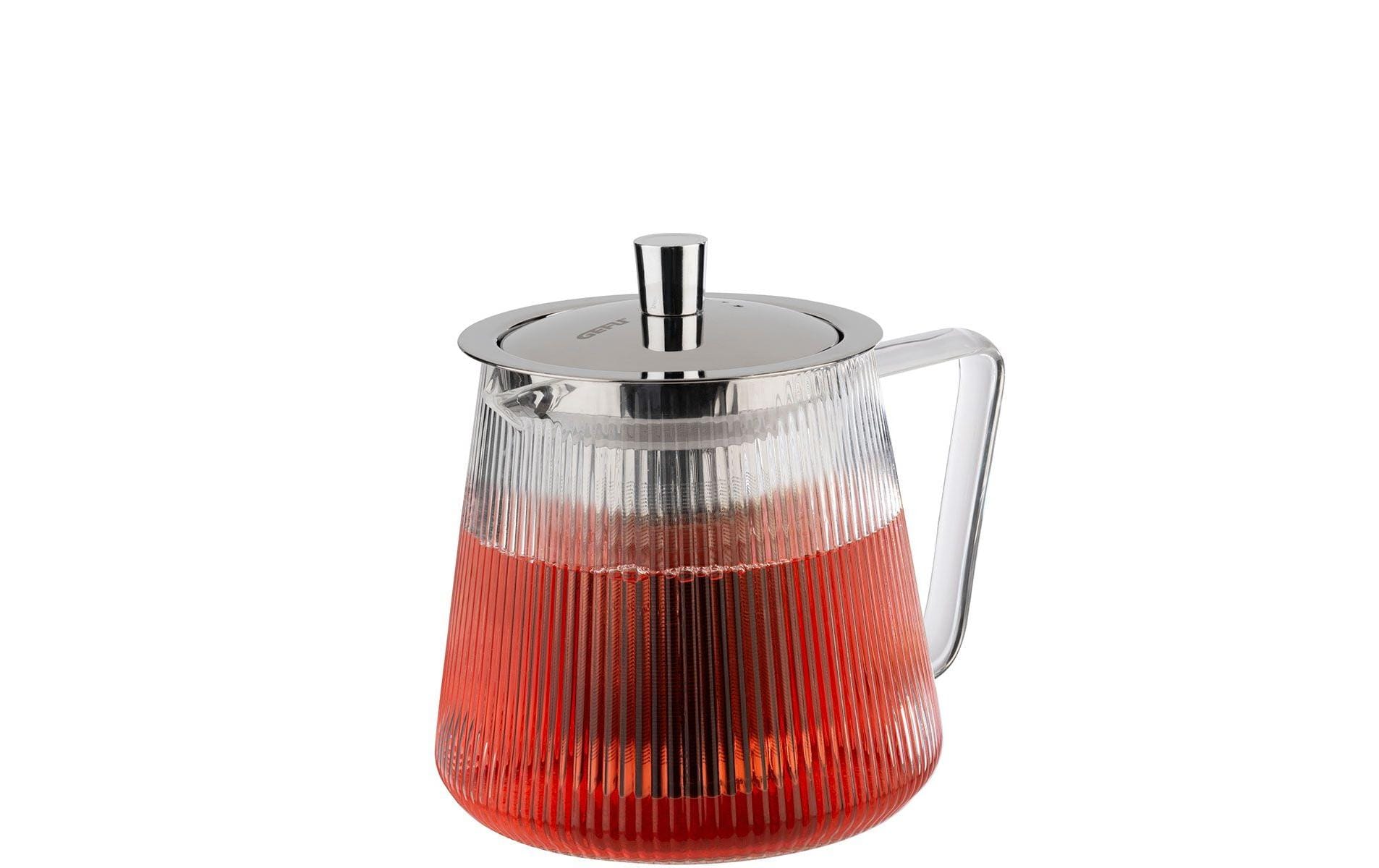 GEFU Teekanne Infusa 0.8 l, Silber/Transparent