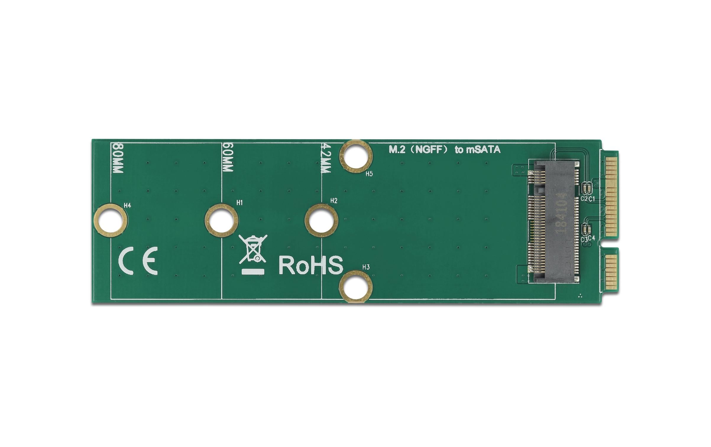 Delock Adapter mSATA – M.2 Key-B SATA SSD