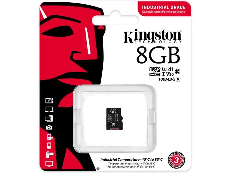 Kingston microSDHC-Karte Industrial UHS-I 8 GB Kingston microSDHC-Karte Industrial UHS-I 8 GB