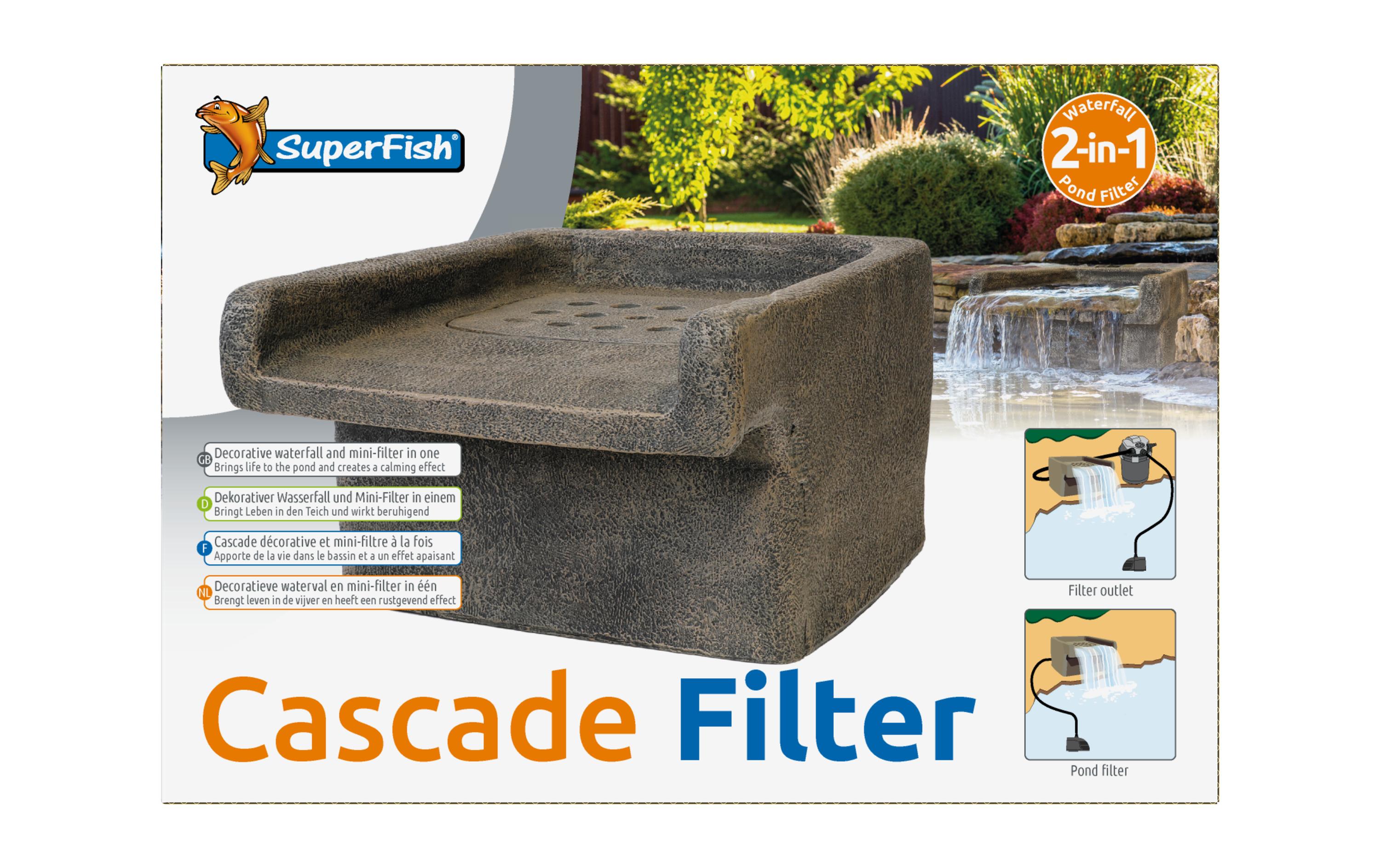 SuperFish Wasserfall-Filter in Steinoptik