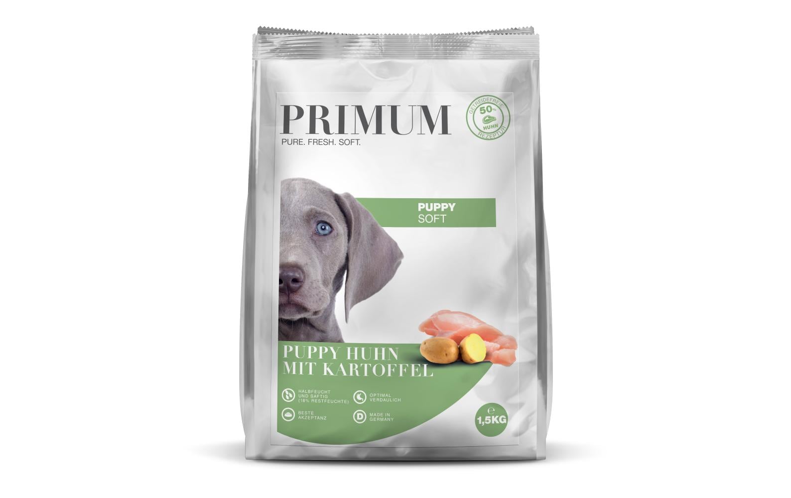 PRIMUM Halbfeuchtfutter Puppy Huhn mit Kartoffel 1.5 kg PRIMUM Halbfeuchtfutter Puppy Huhn mit Kartoffel 1.5 kg