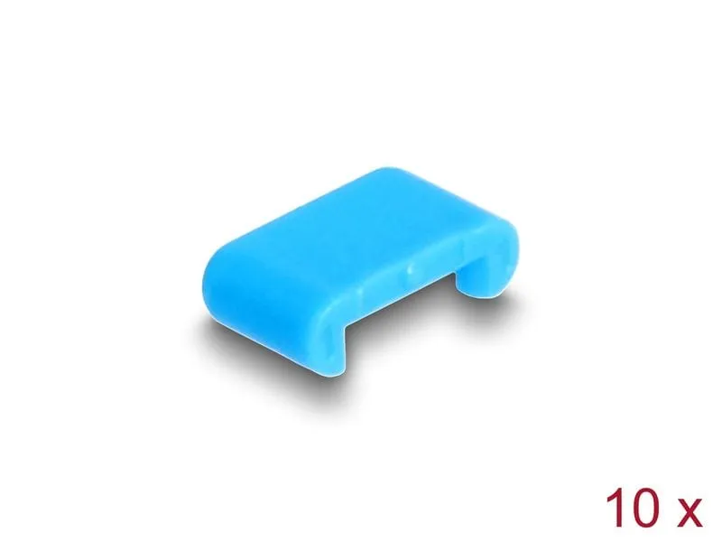 Delock Port Blocker USB-C 10 Stück Blau Delock Port Blocker USB-C 10 Stück Blau