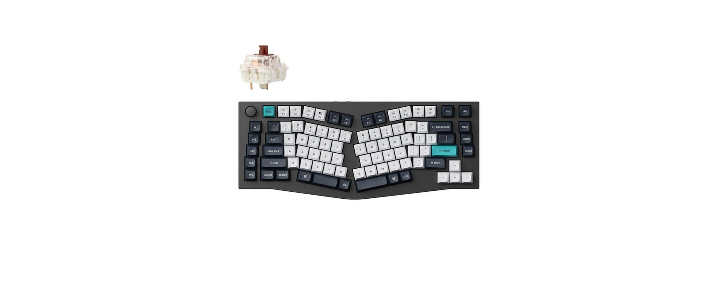 Keychron Gaming-Tastatur Q10 Max Black QMK Brown Switch