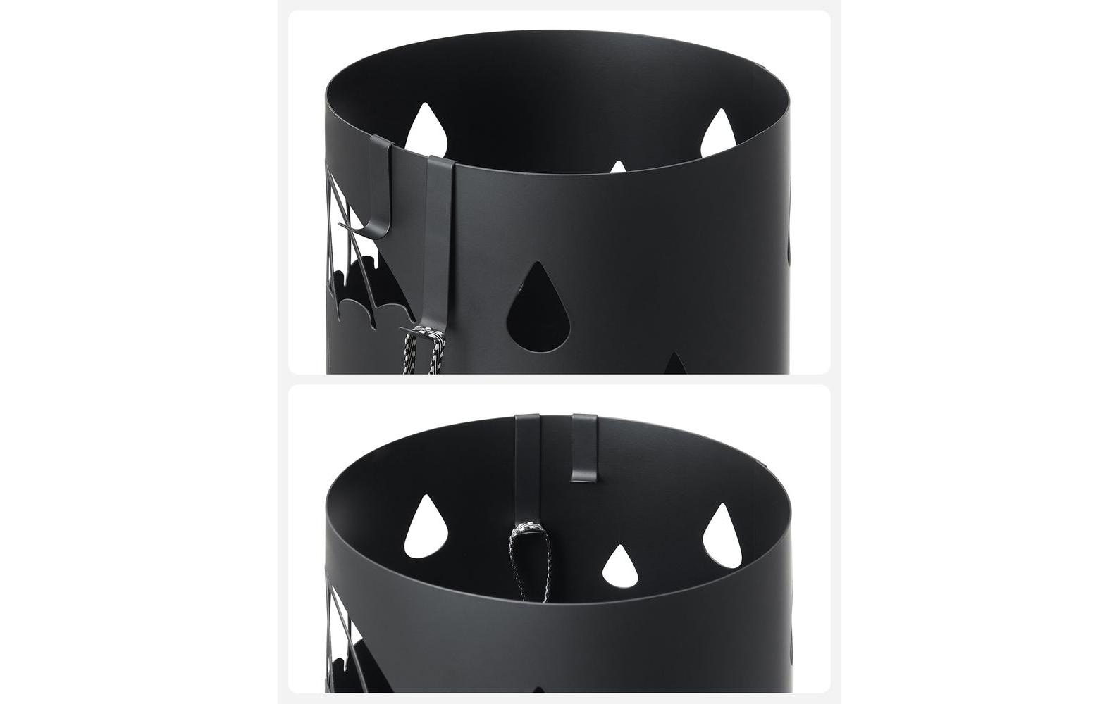 Songmics Schirmständer Schwarz