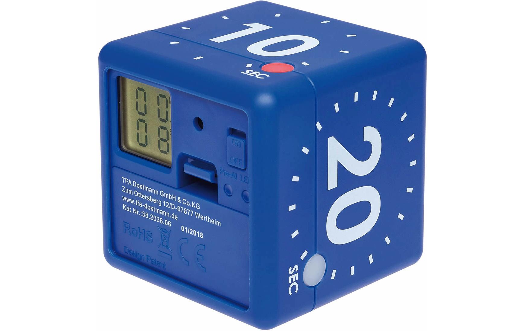 TFA Dostmann Küchentimer Cube Blau