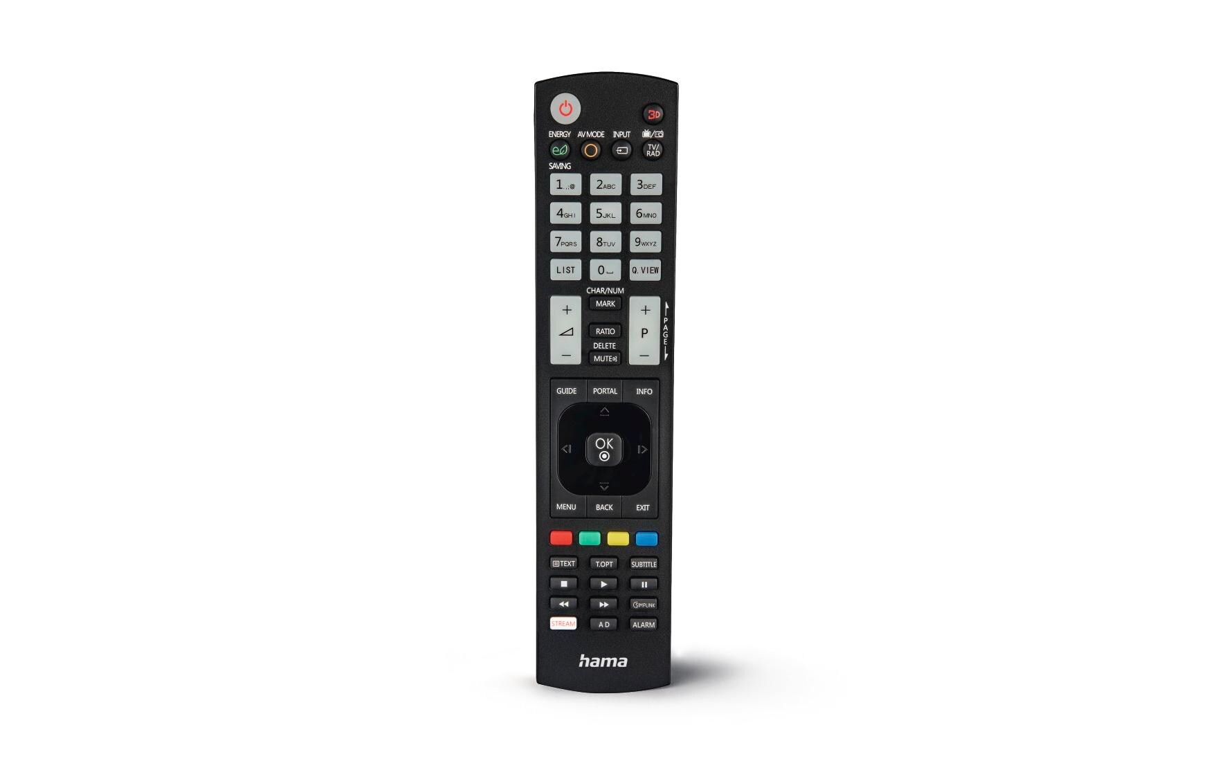 Hama Technics AG Universal-Fernbedienung für LG TVs, IR, lernfähig