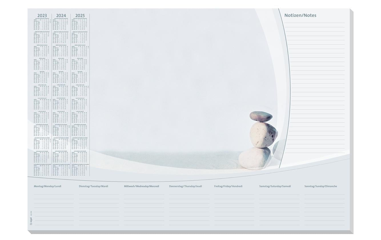 Sigel Schreibunterlage Harmony, 410 x 595 mm mit Kalender & Planer