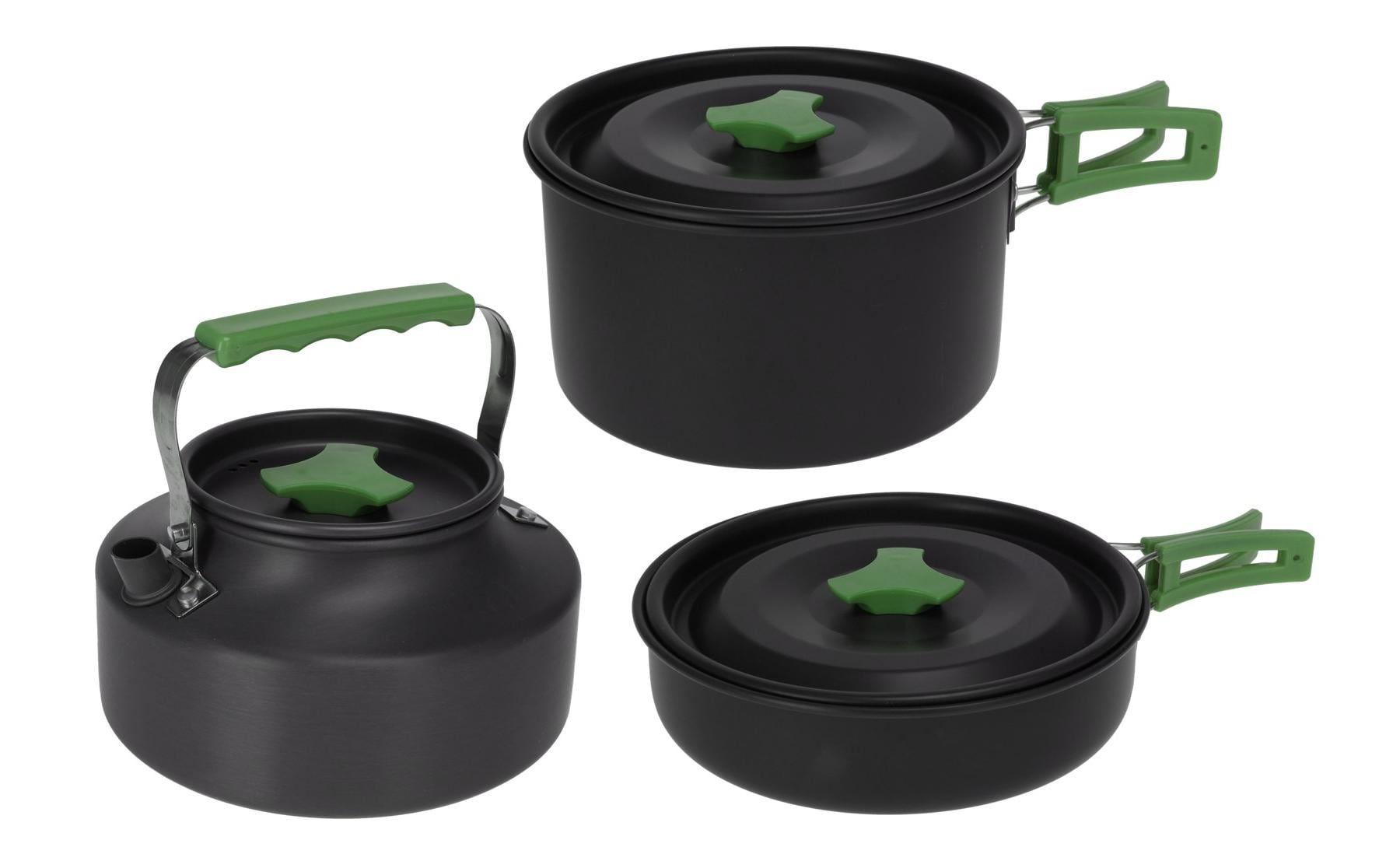 FTM Kochgeschirr-Set, 3-teilig, Schwarz FTM Kochgeschirr-Set, 3-teilig, Schwarz