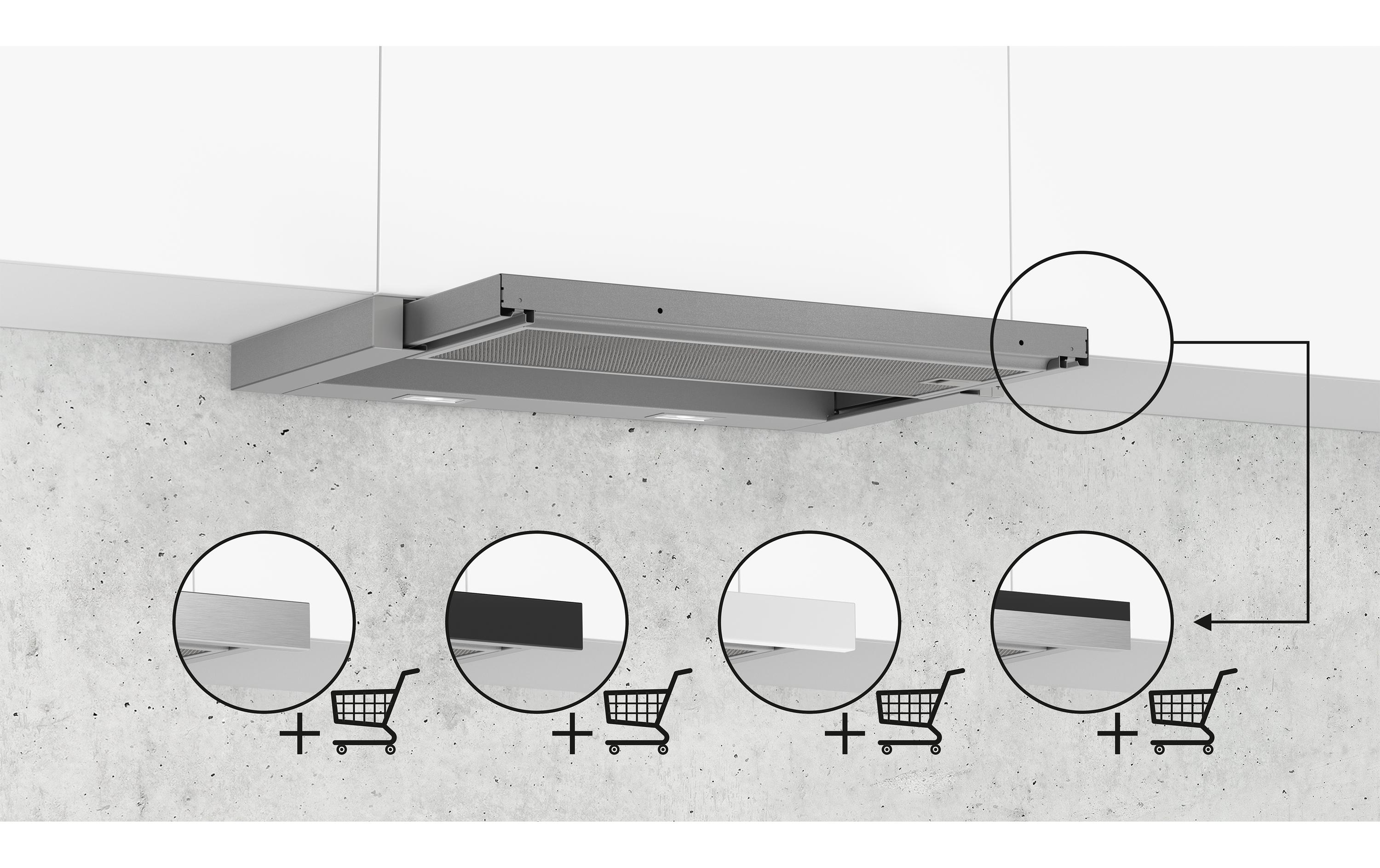 Siemens Abzughaube LI64lB531C 4 Stufen