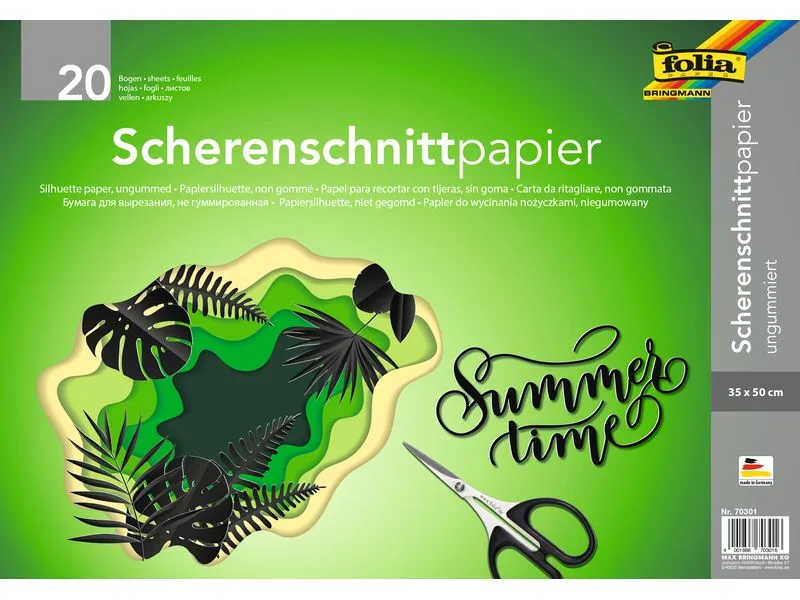 Folia Papier-Set 35 x 50 cm, Schwarz Folia Papier-Set 35 x 50 cm, Schwarz