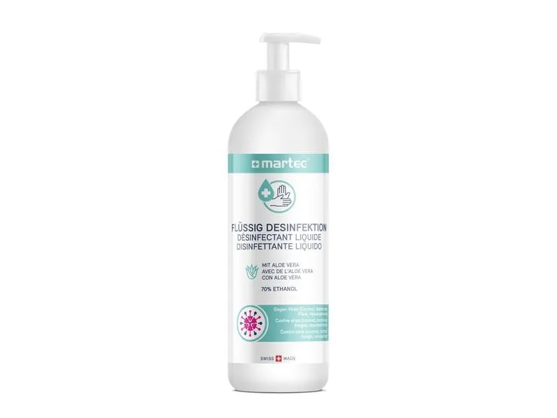 Martec Desinfektionsmittel für die Hände mit Aloe Vera 500 ml Martec Desinfektionsmittel für die Hände mit Aloe Vera 500 ml