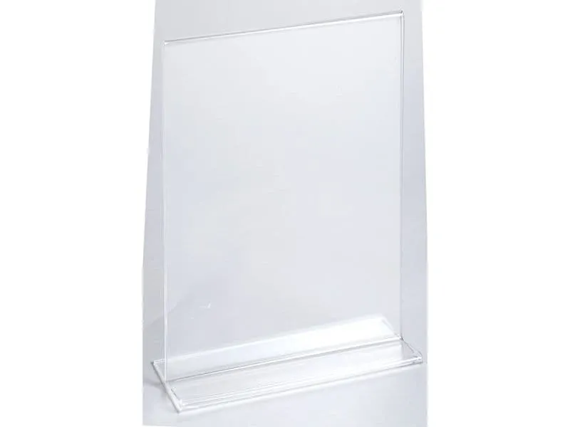Exacompta Tischaufsteller A5 T-Form Hochformat – Kristall A5