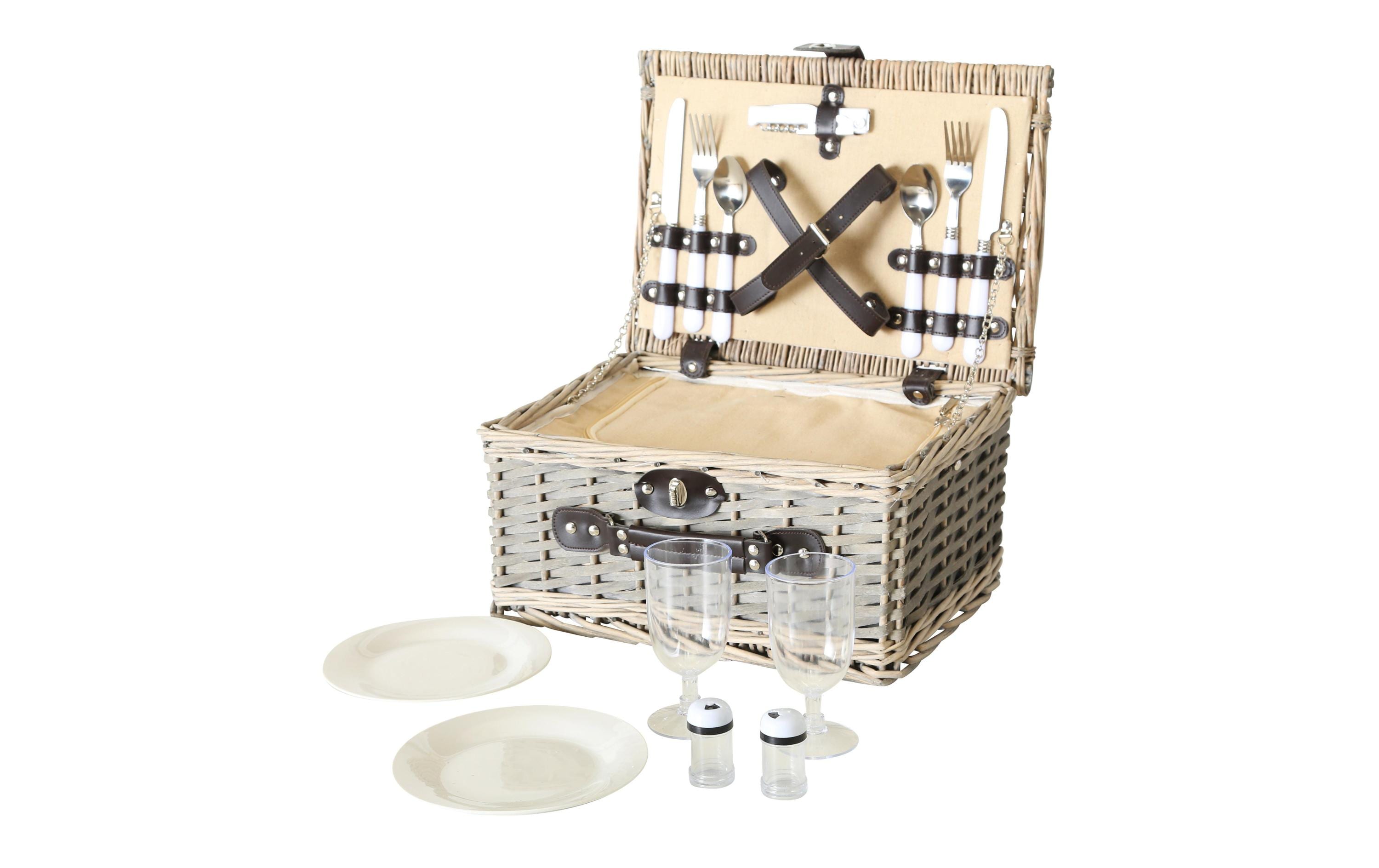 Boltze Picknickkorb Ariege 14-teilig